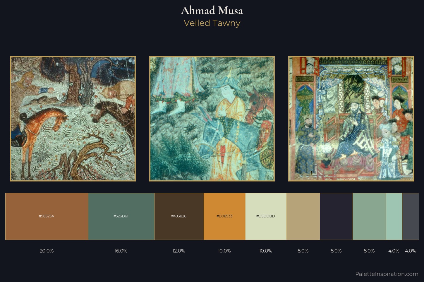 Ahmad Musa Master Palette — Veiled Tawny