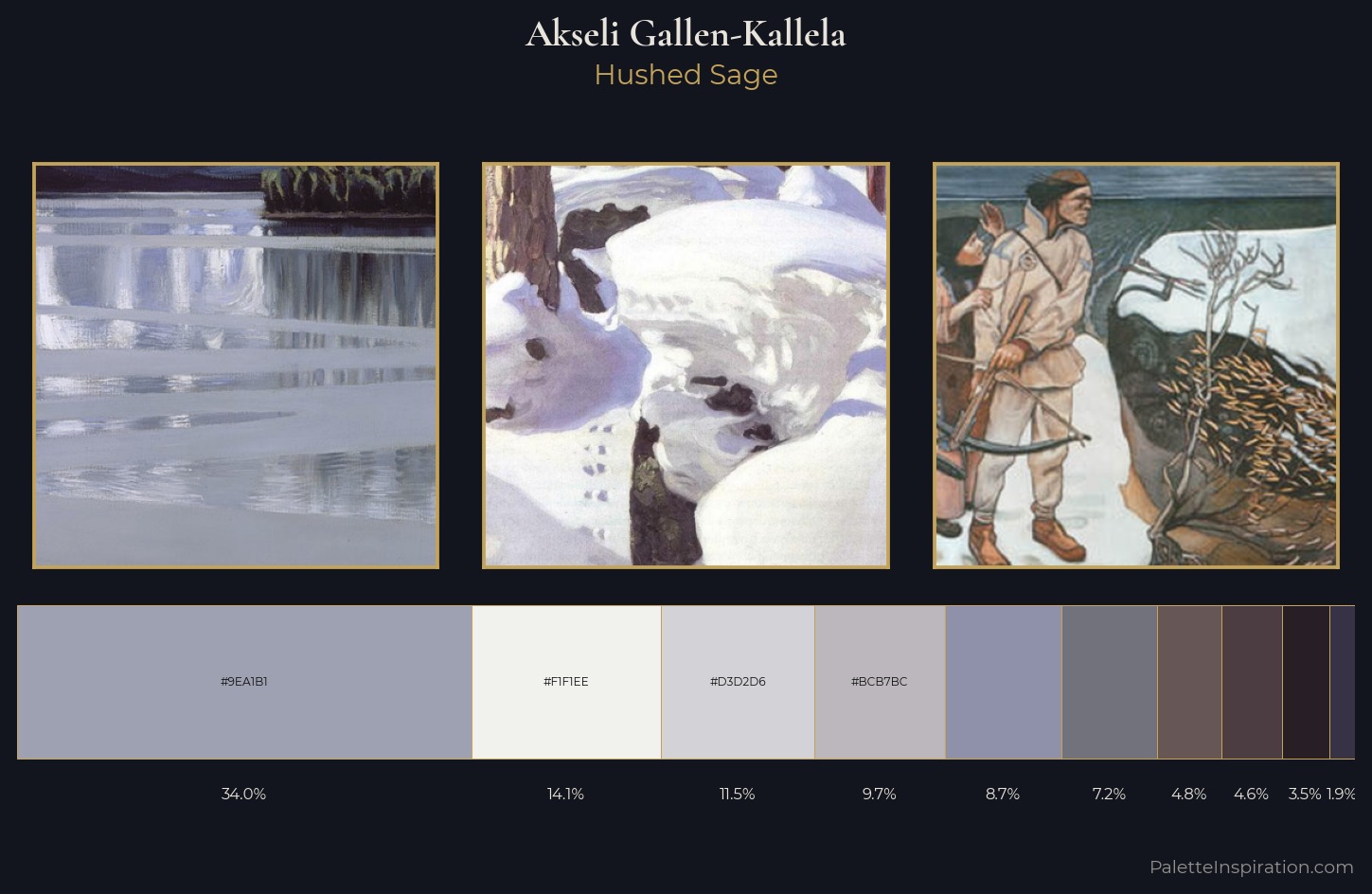 Akseli Gallen-Kallela Palette 2 — Hushed Sage