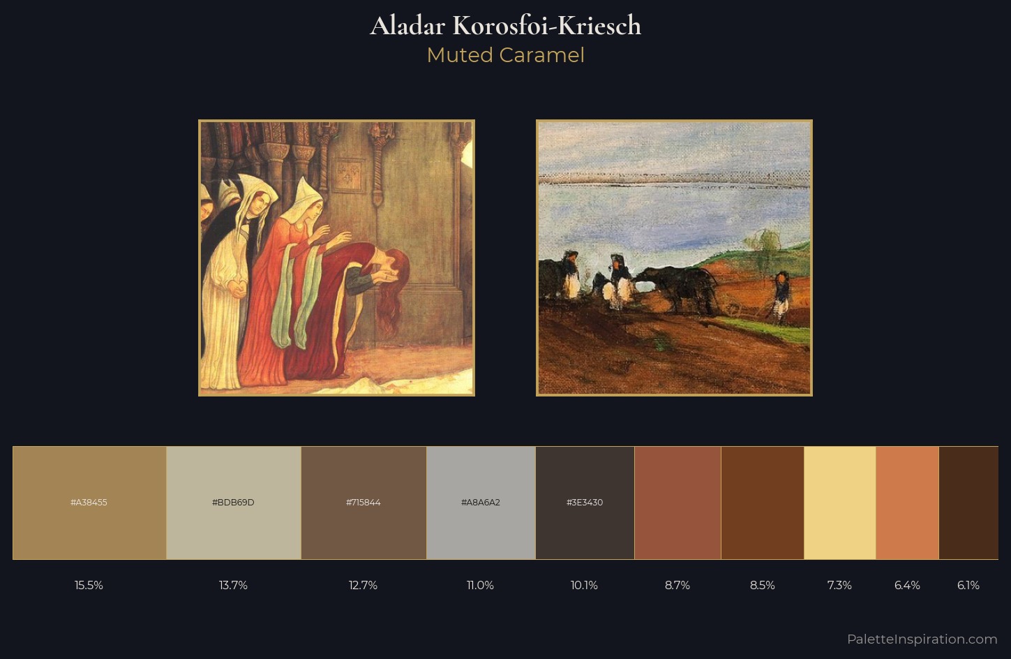 Aladar Korosfoi-Kriesch Palette 4 — Muted Caramel