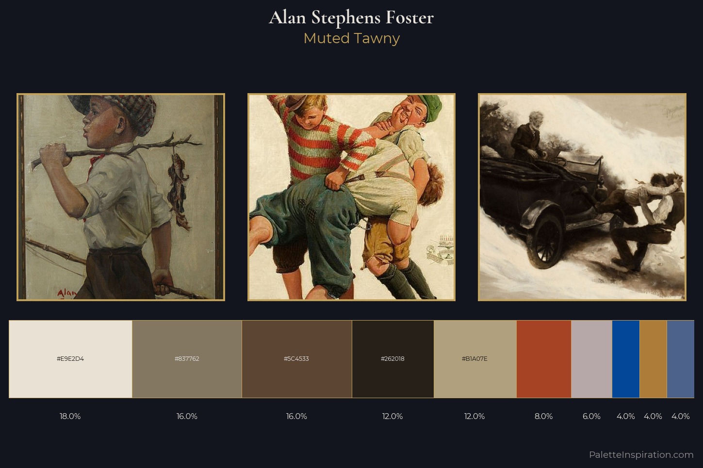 Alan Stephens Foster Master Palette — Muted Tawny