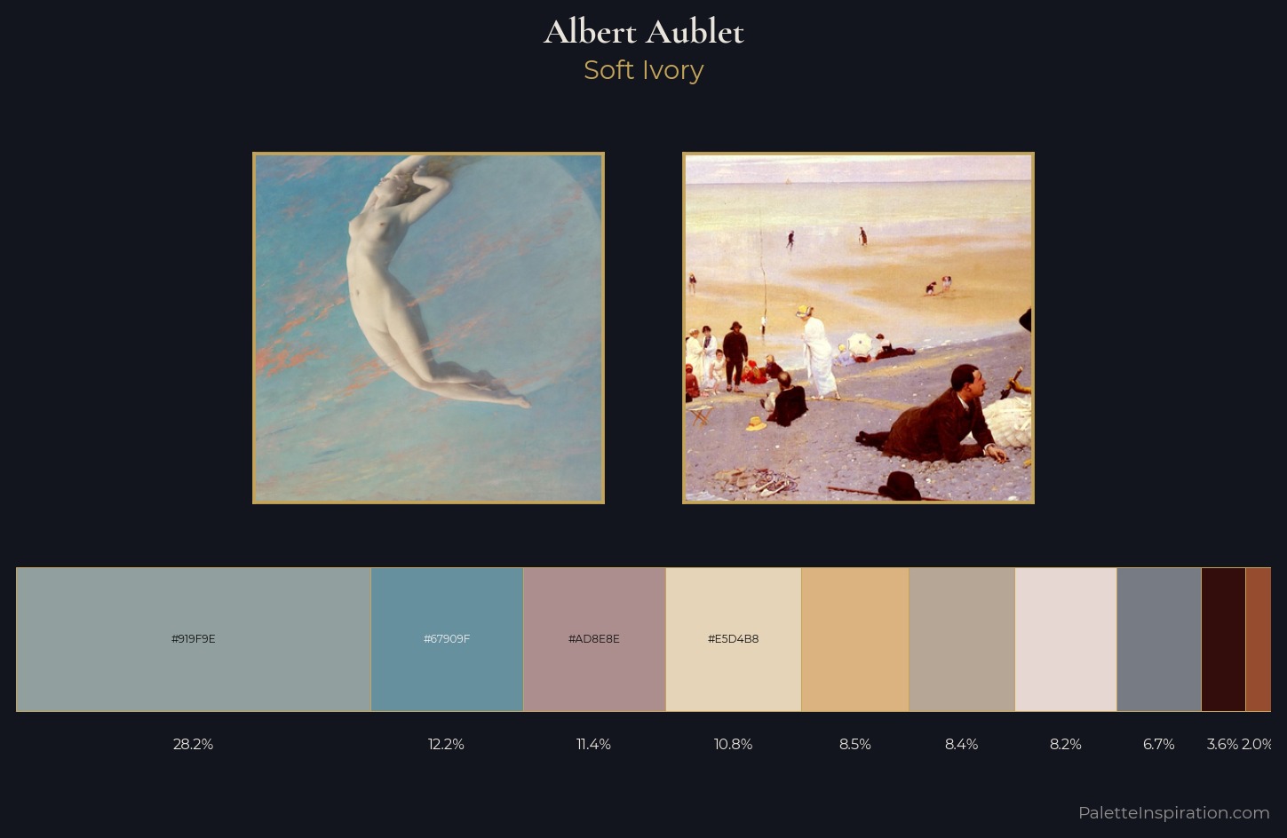 Albert Aublet Palette 2 — Soft Ivory