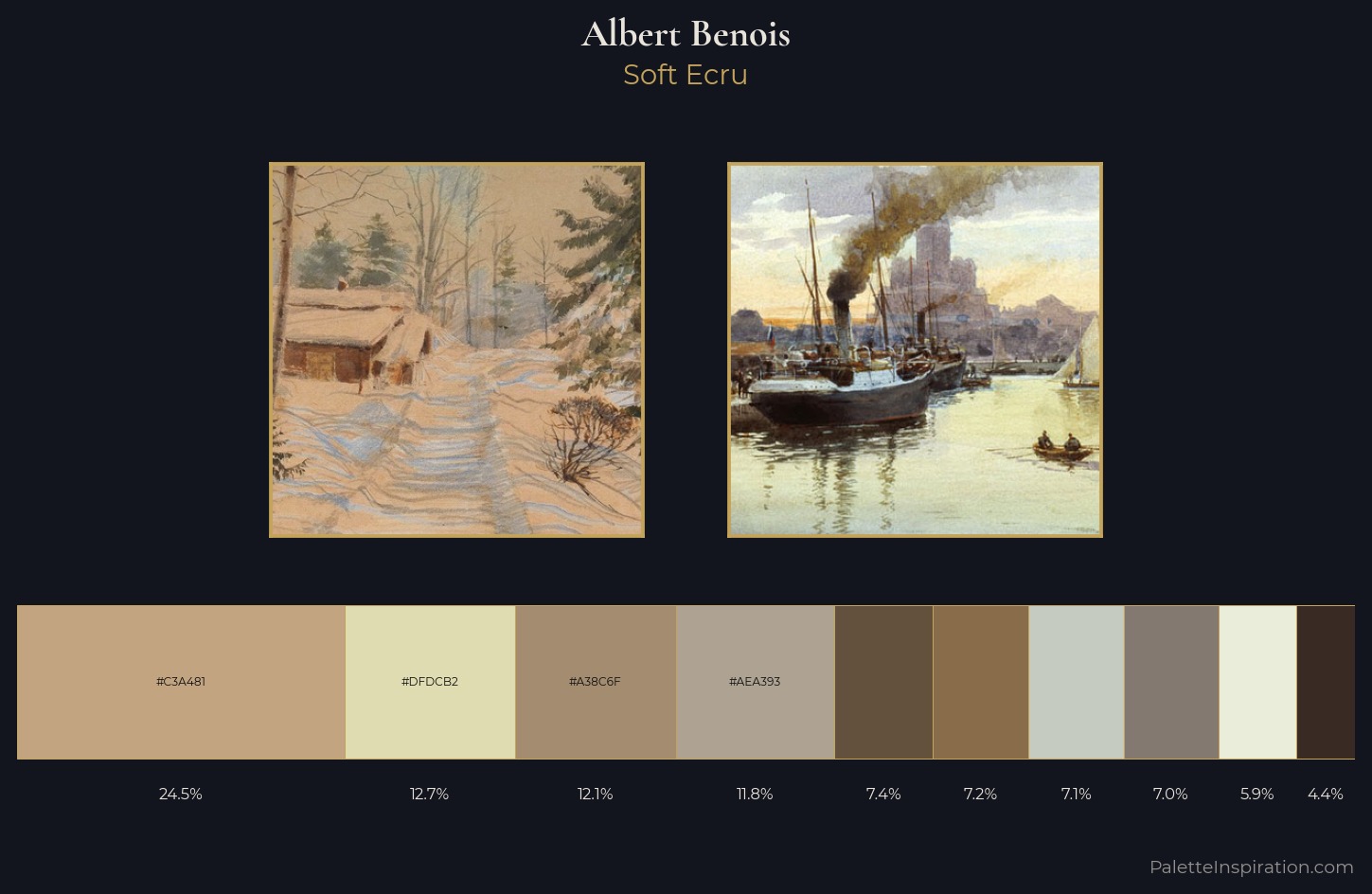Albert Benois Palette 3 — Soft Ecru