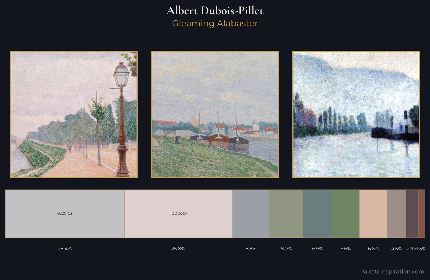 Albert Dubois-Pillet Palette 2 — Gleaming Alabaster