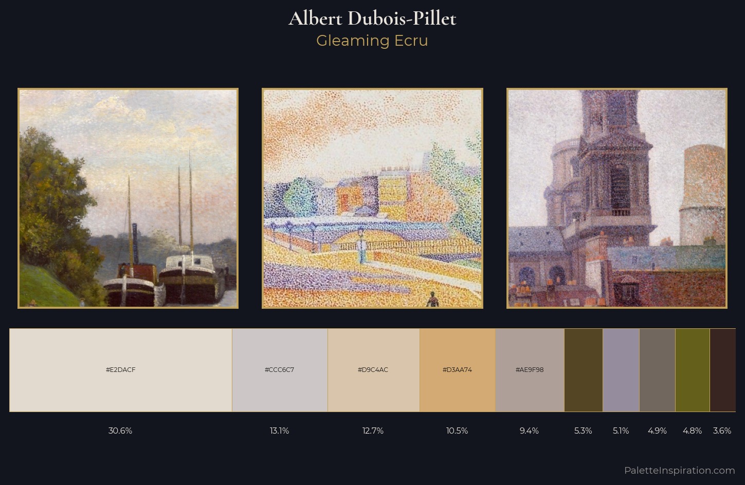 Albert Dubois-Pillet Palette 3 — Gleaming Ecru