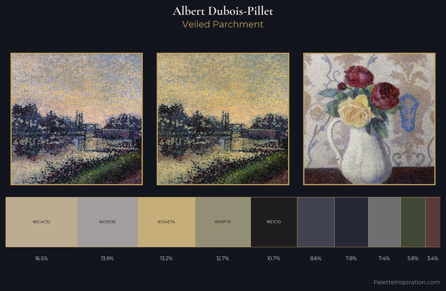 Albert Dubois-Pillet Palette 5 — Veiled Parchment
