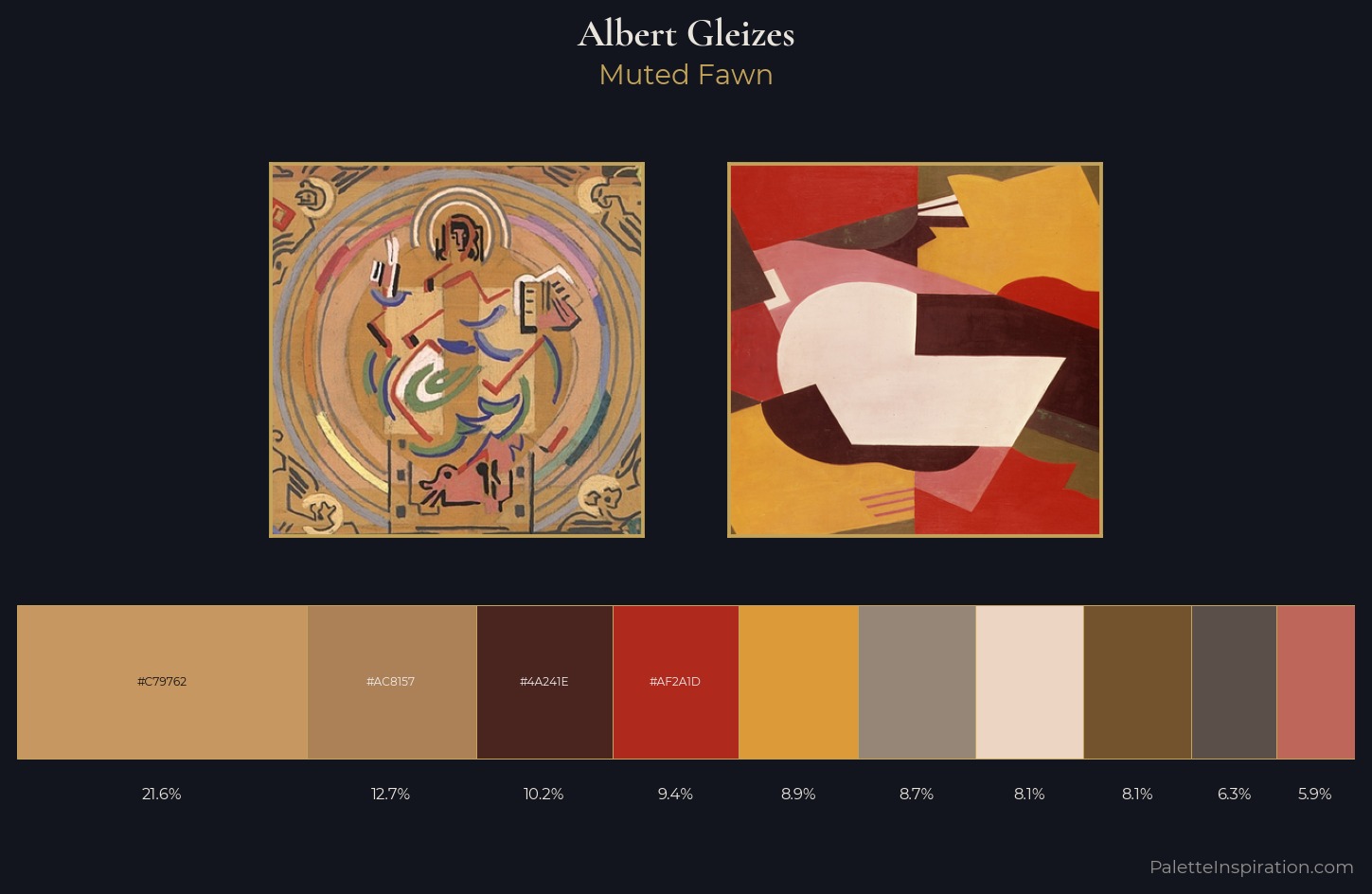 Albert Gleizes Palette 3 — Muted Fawn