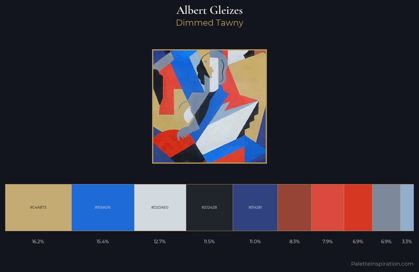 Albert Gleizes Palette 4 — Dimmed Tawny