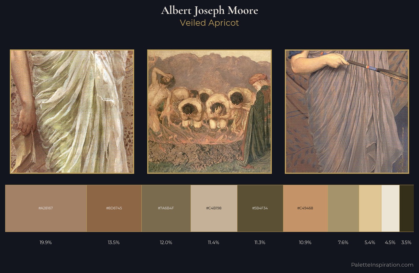 Albert Joseph Moore Palette 4 — Veiled Apricot