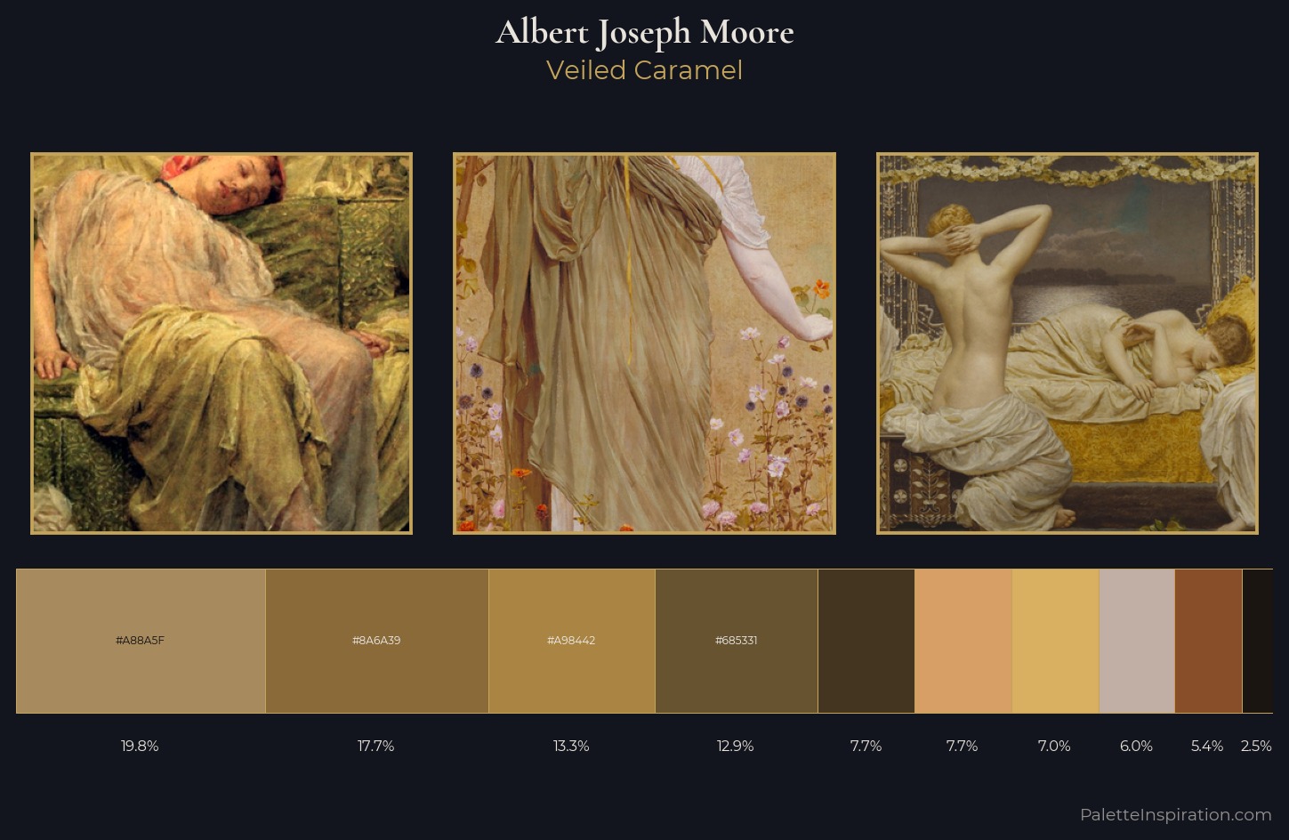 Albert Joseph Moore Palette 7 — Veiled Caramel