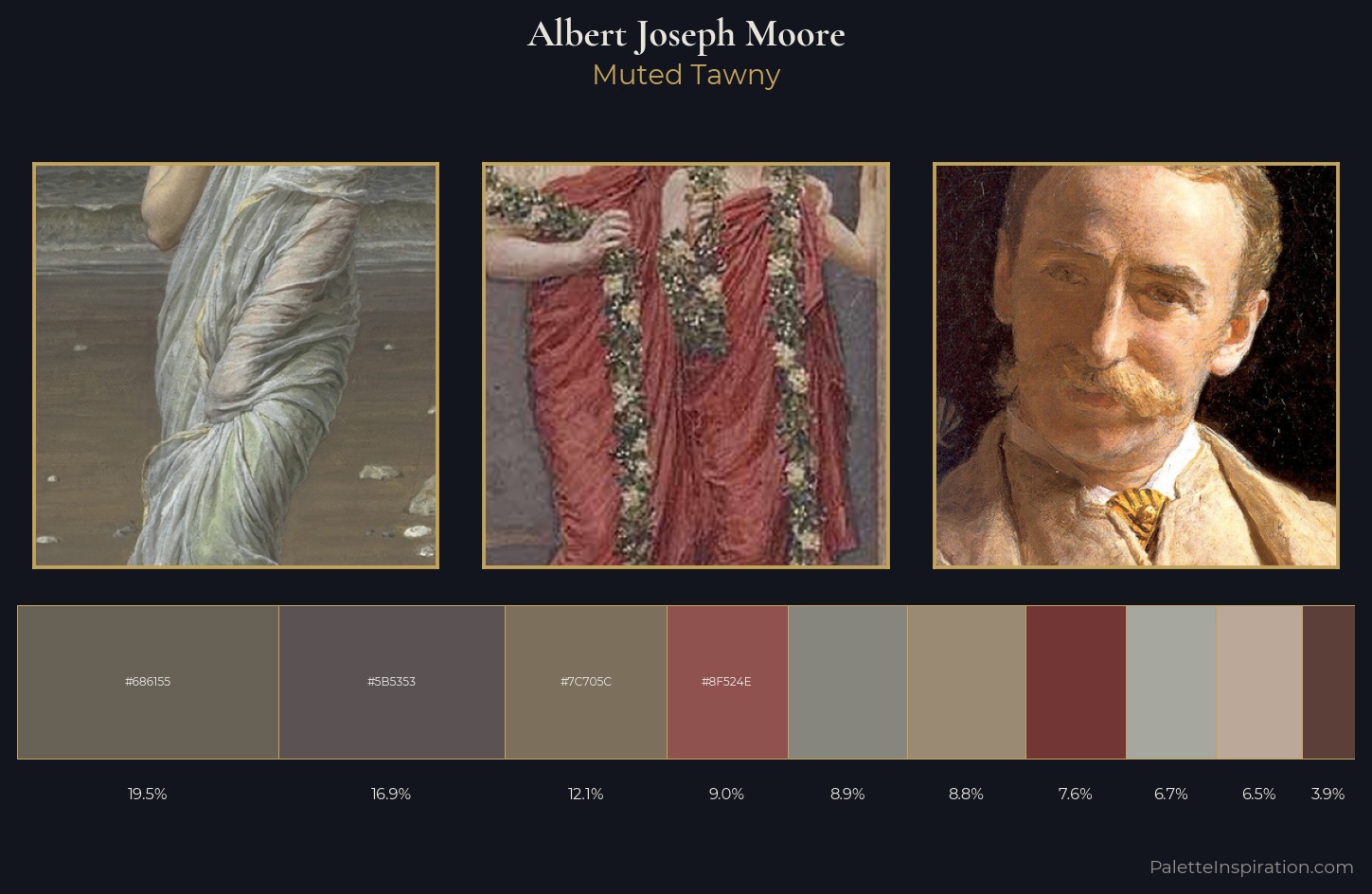 Albert Joseph Moore Palette 8 — Muted Tawny