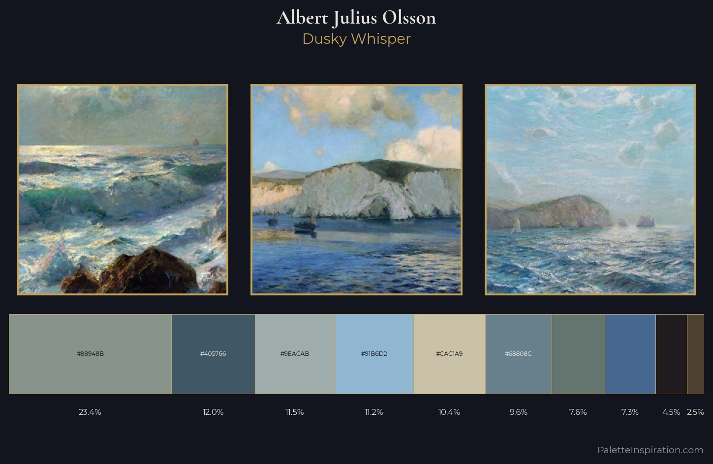 Albert Julius Olsson Palette 4 — Dusky Whisper