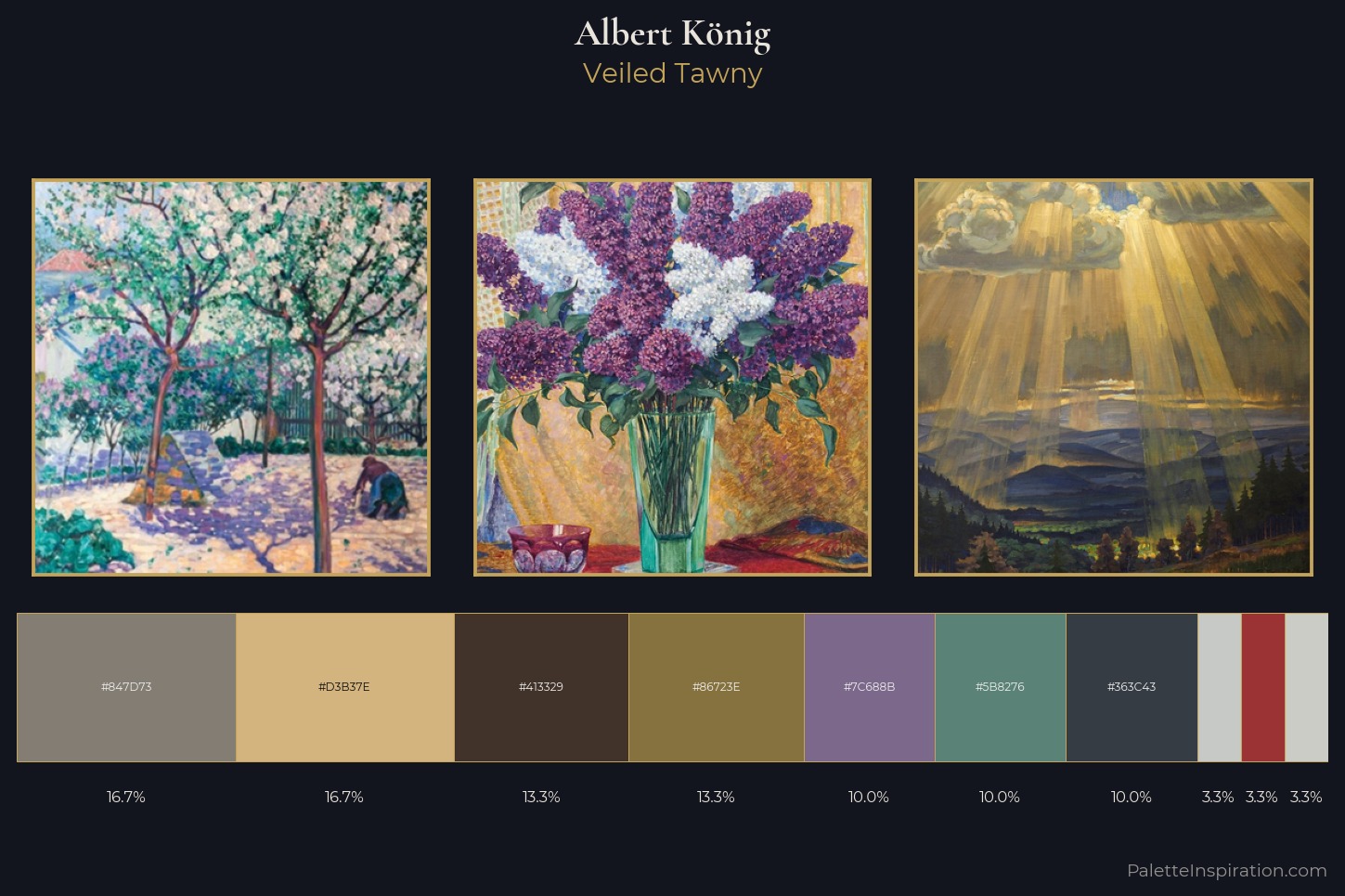 Albert König Master Palette — Veiled Tawny