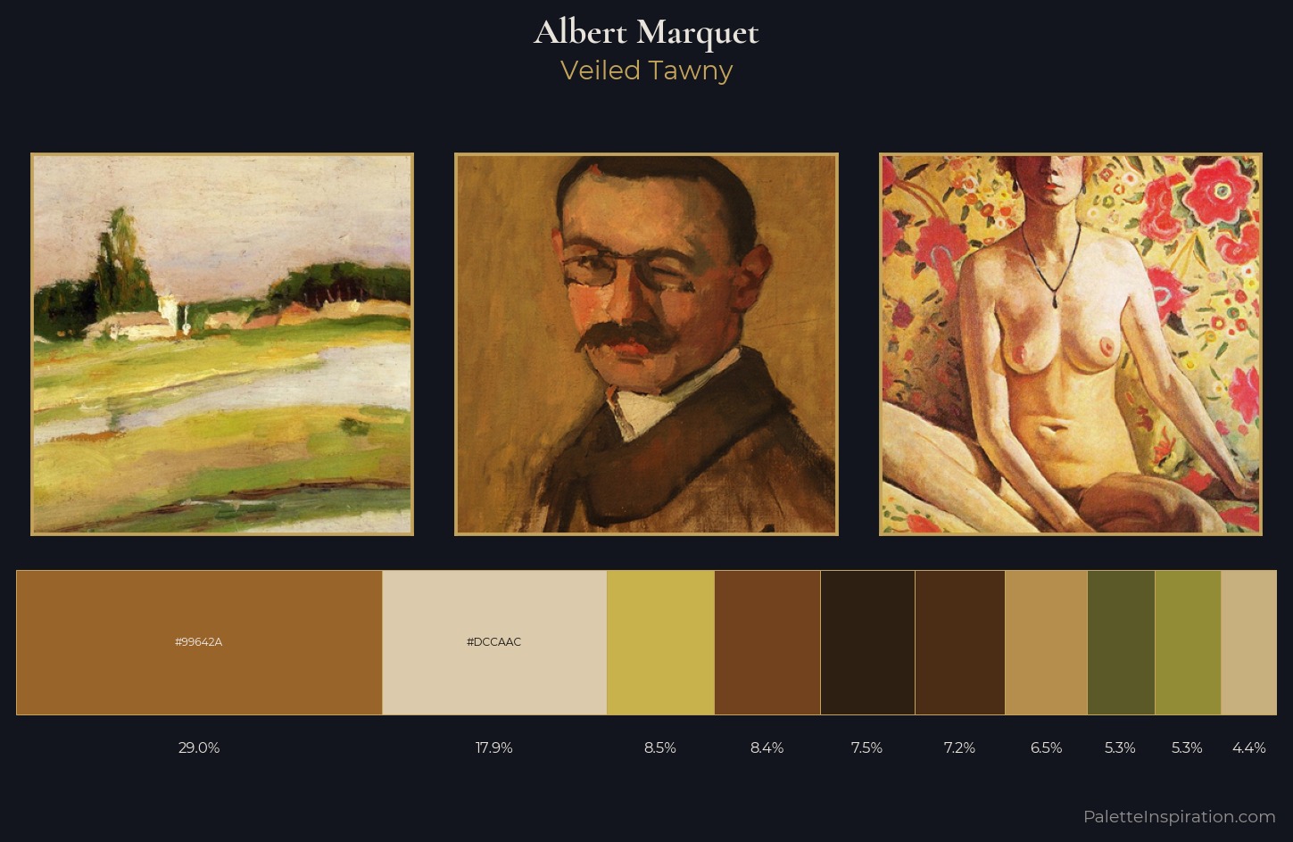 Albert Marquet Palette 4 — Veiled Tawny