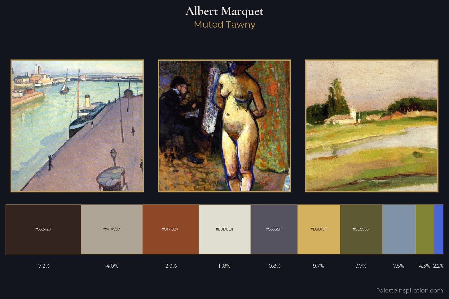 Albert Marquet Master Palette — Muted Tawny