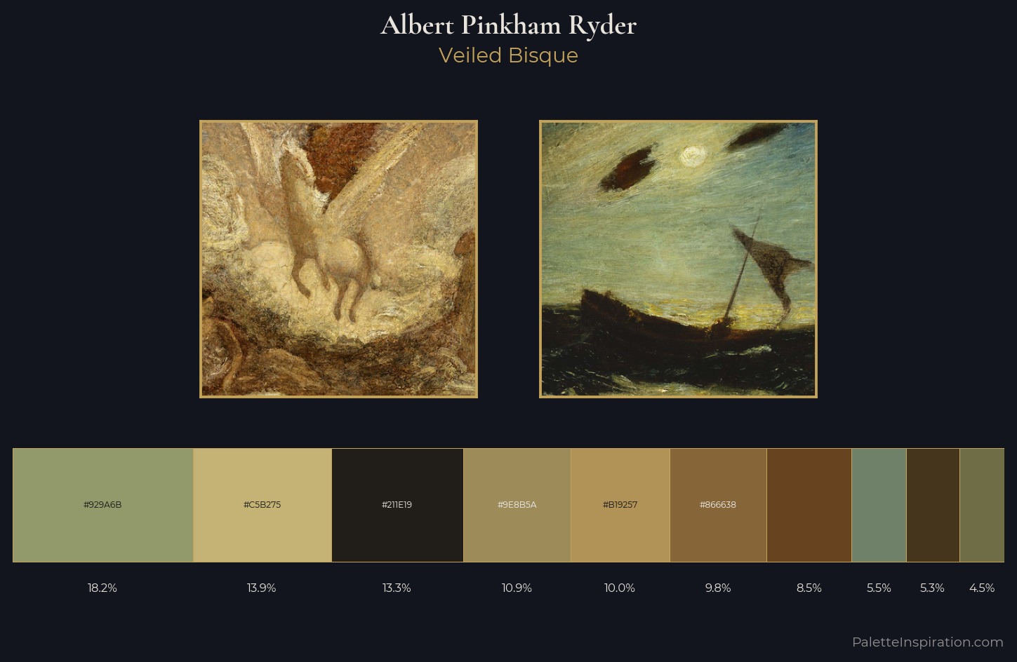 Albert Pinkham Ryder Palette 2 — Veiled Bisque