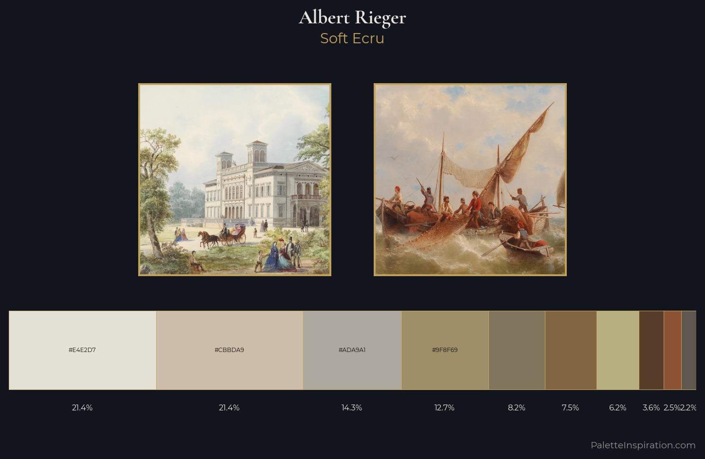 Albert Rieger Palette 1 — Soft Ecru
