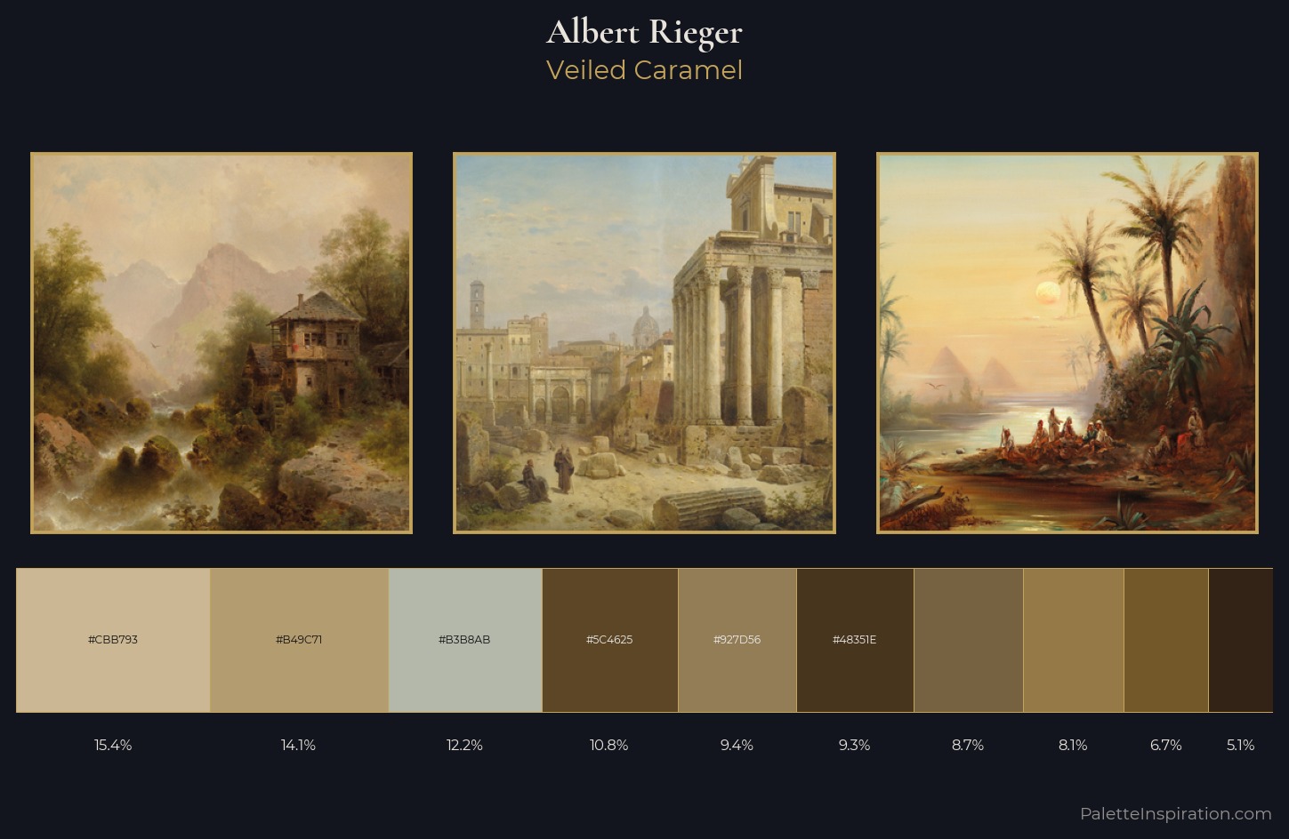 Albert Rieger Palette 6 — Veiled Caramel