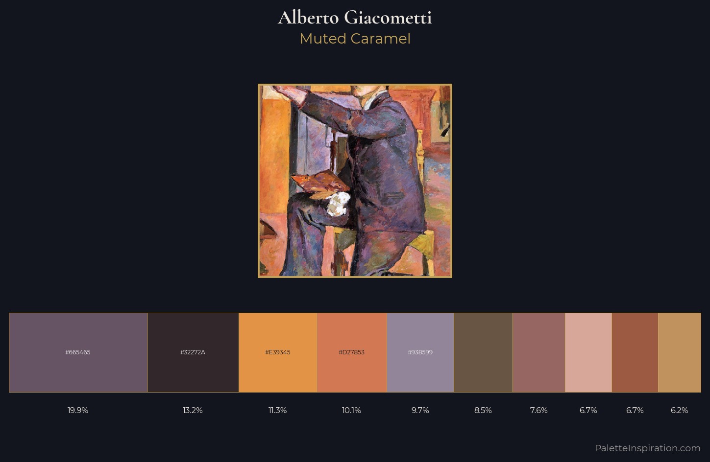 Alberto Giacometti Palette 1 — Muted Caramel