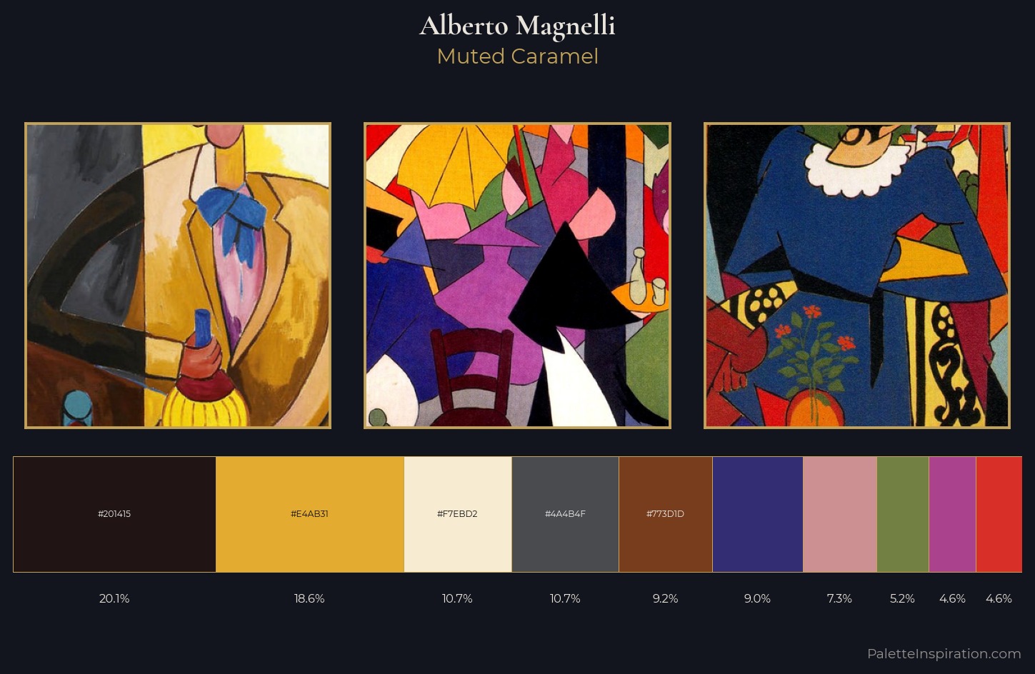 Alberto Magnelli Palette 3 — Muted Caramel
