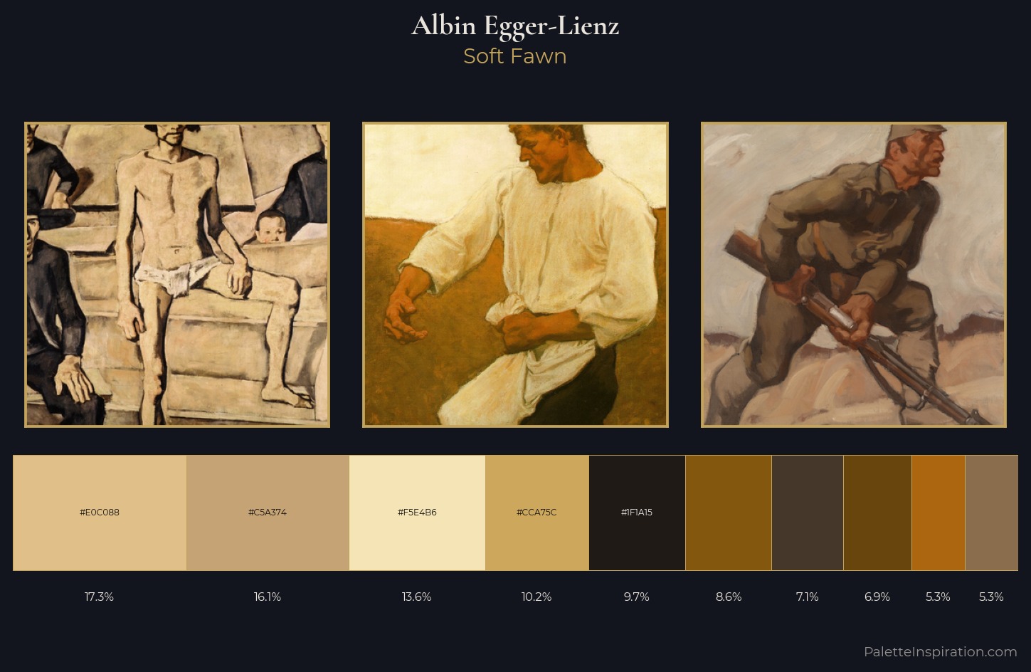 Albin Egger-Lienz Palette 3 — Soft Fawn
