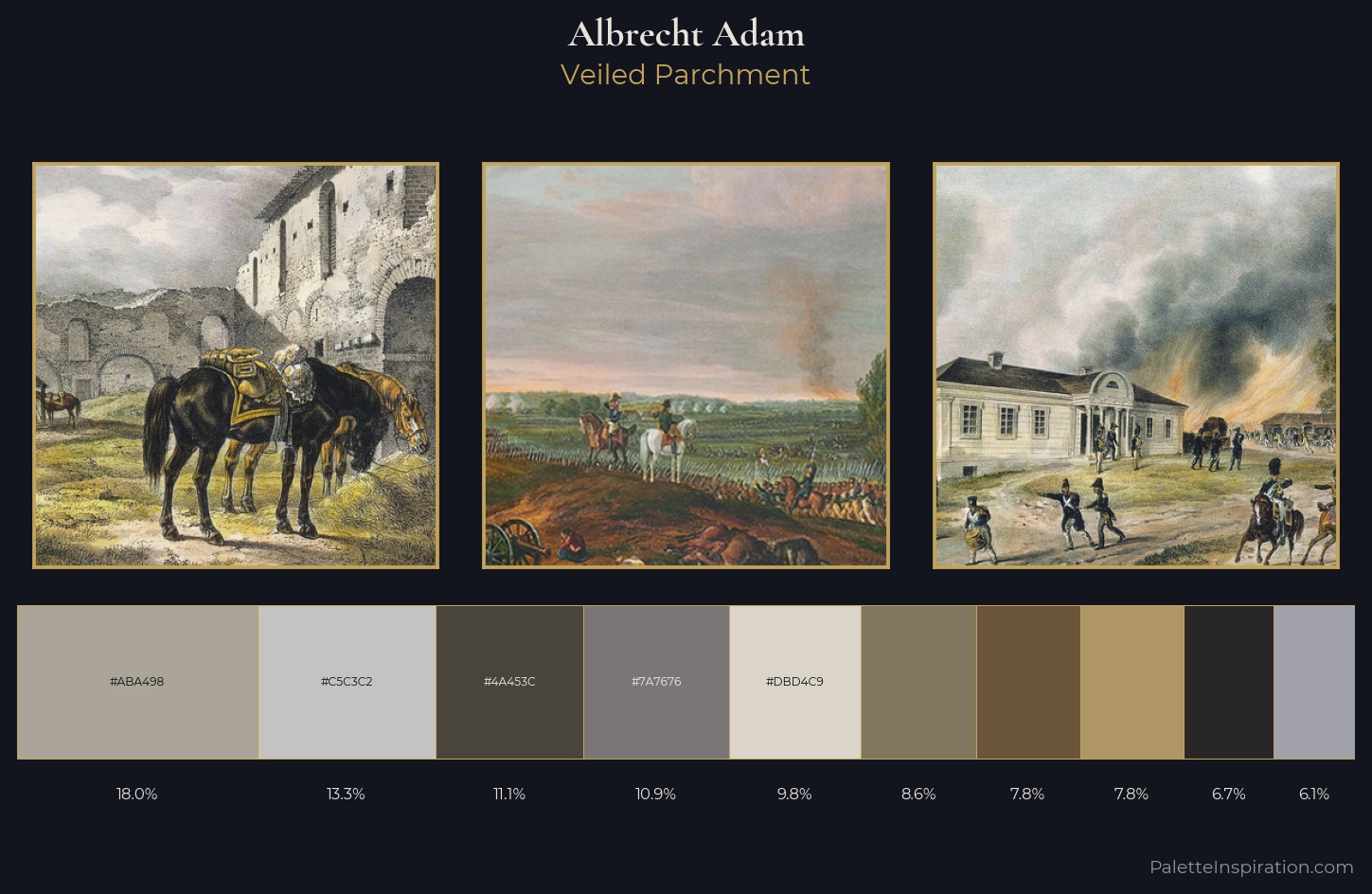 Albrecht Adam Palette 3 — Veiled Parchment
