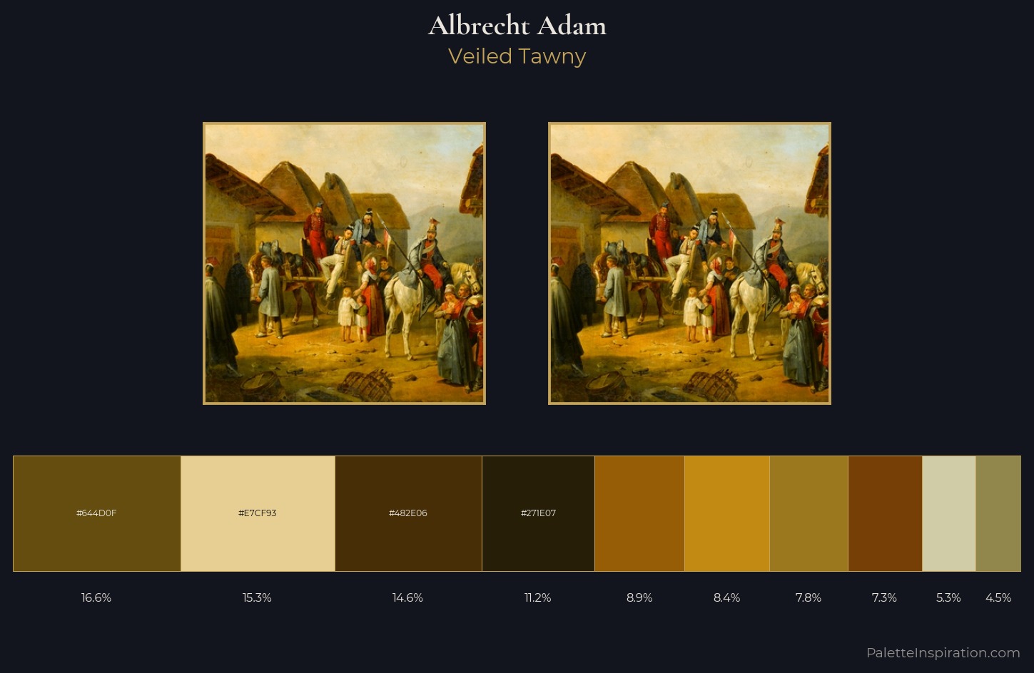 Albrecht Adam Palette 7 — Veiled Tawny