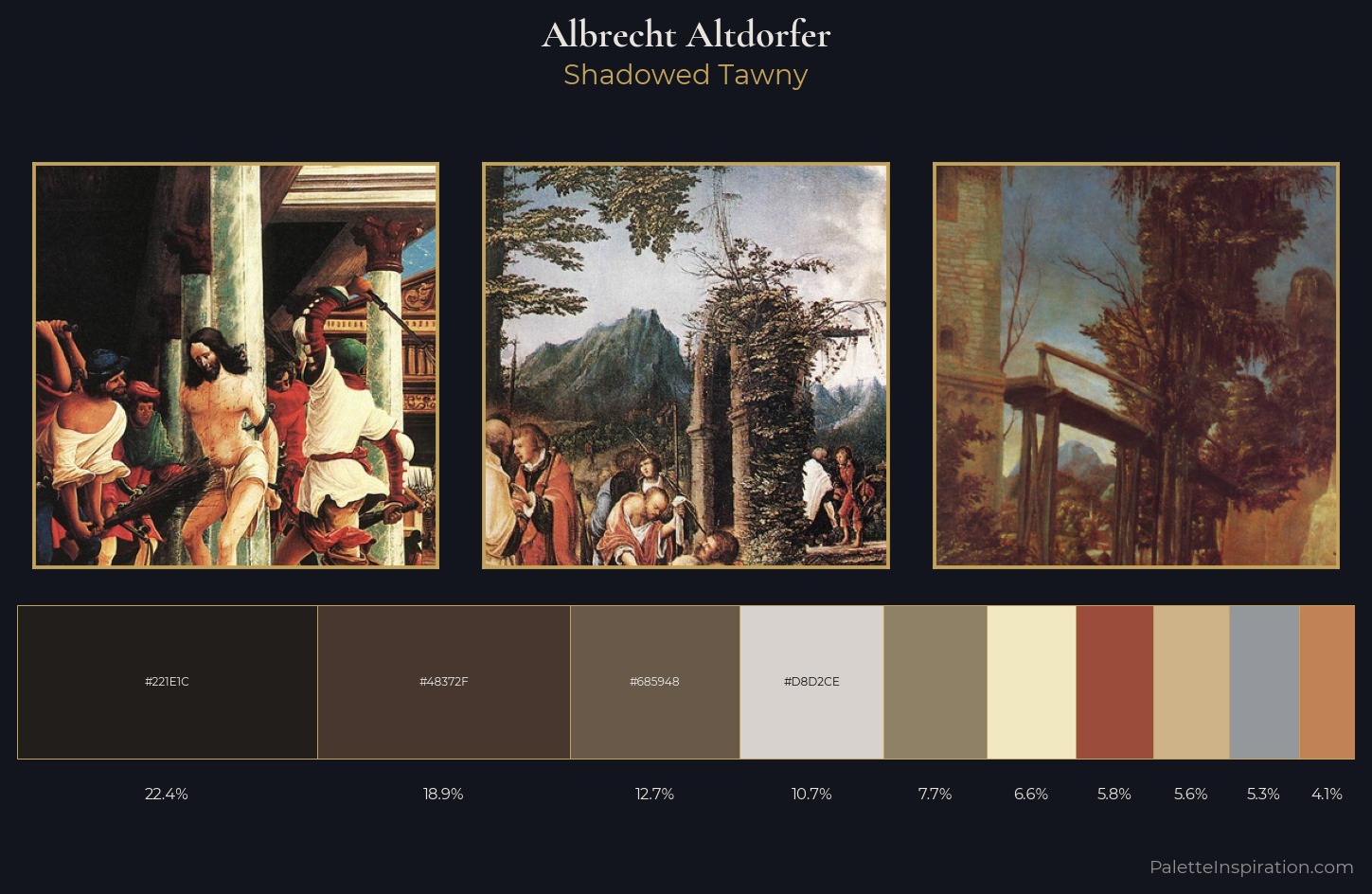 Albrecht Altdorfer Palette 3 — Shadowed Tawny