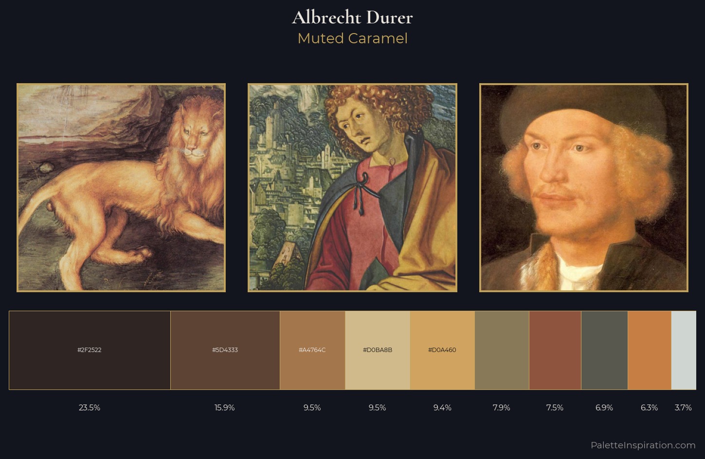 Albrecht Durer Palette 5 — Muted Caramel