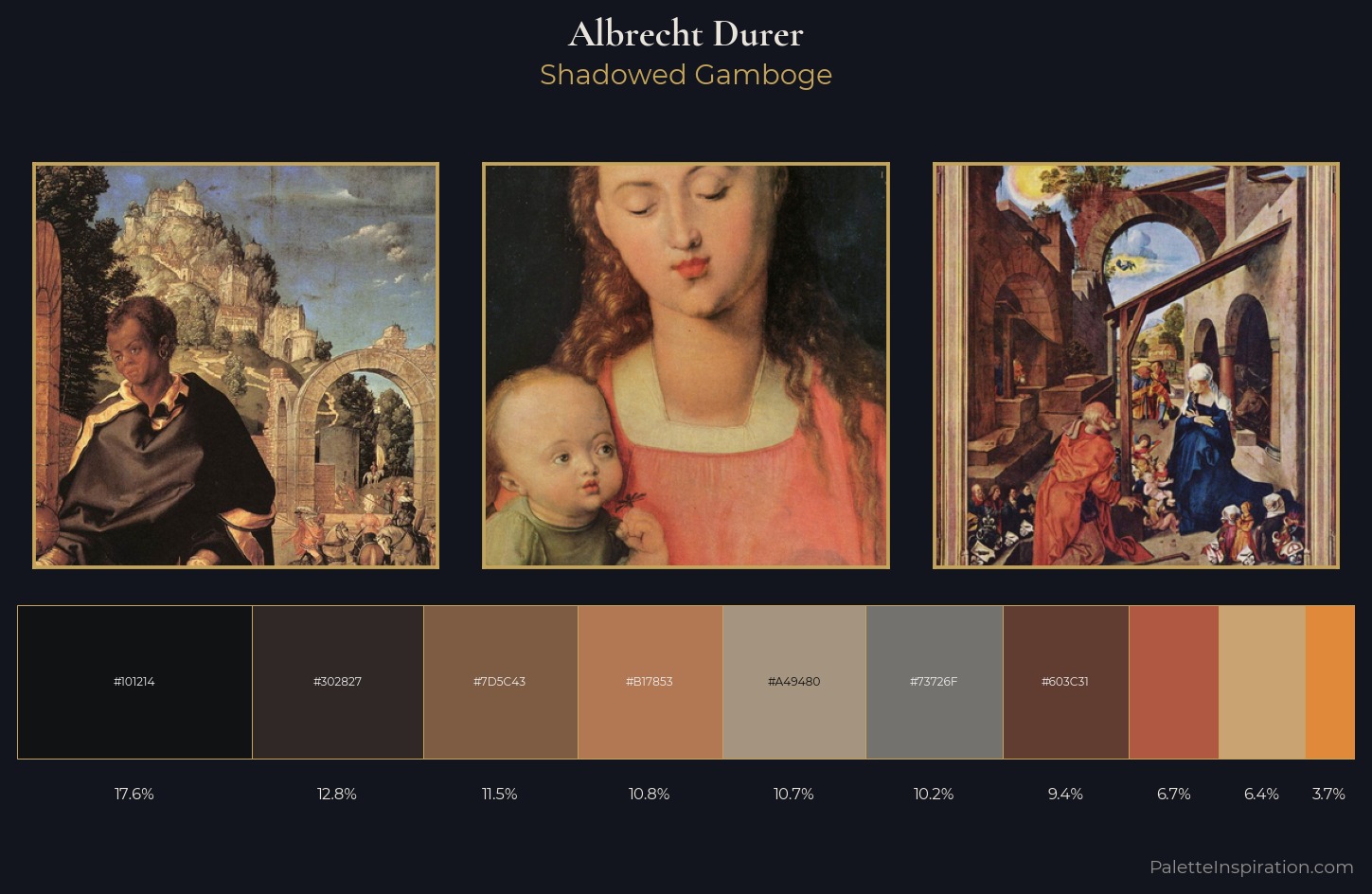 Albrecht Durer Palette 9 — Shadowed Gamboge