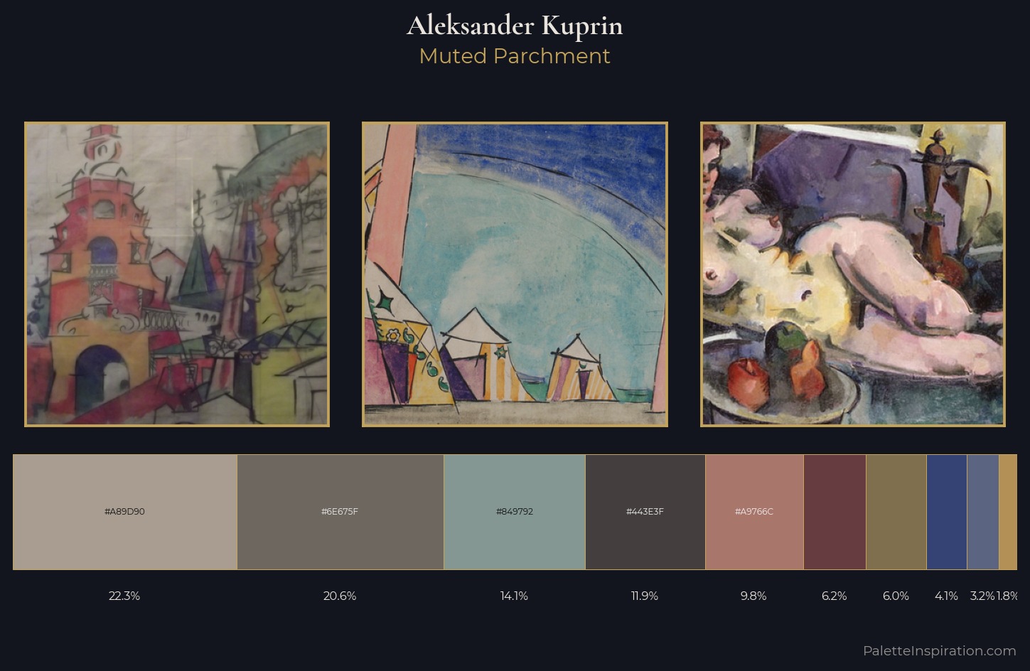 Aleksander Kuprin Palette 1 — Muted Parchment