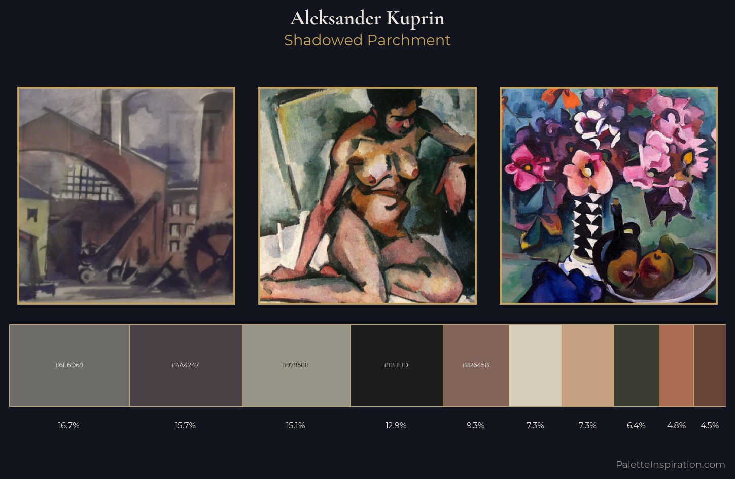 Aleksander Kuprin Palette 2 — Shadowed Parchment
