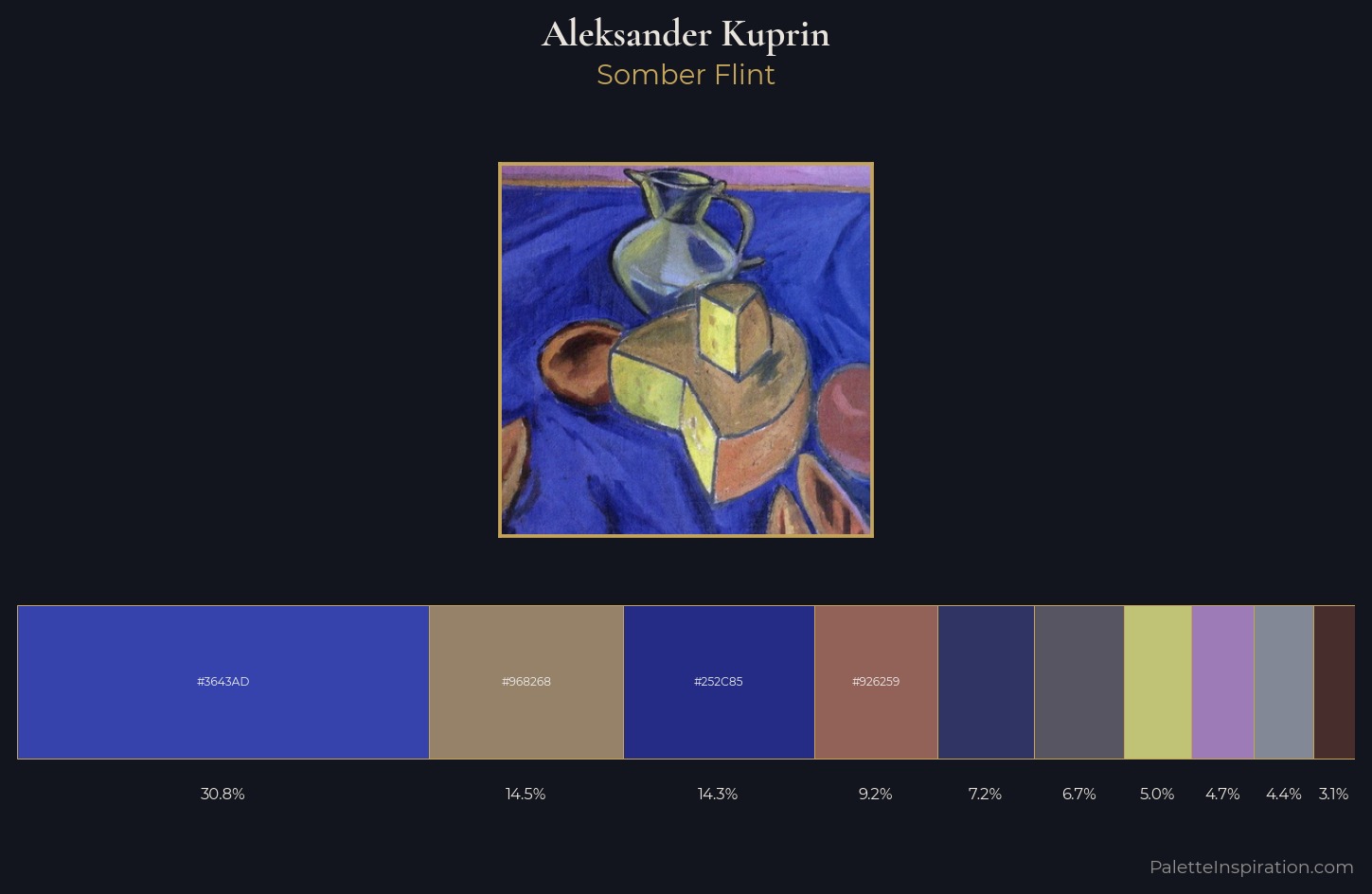 Aleksander Kuprin Palette 4 — Somber Flint