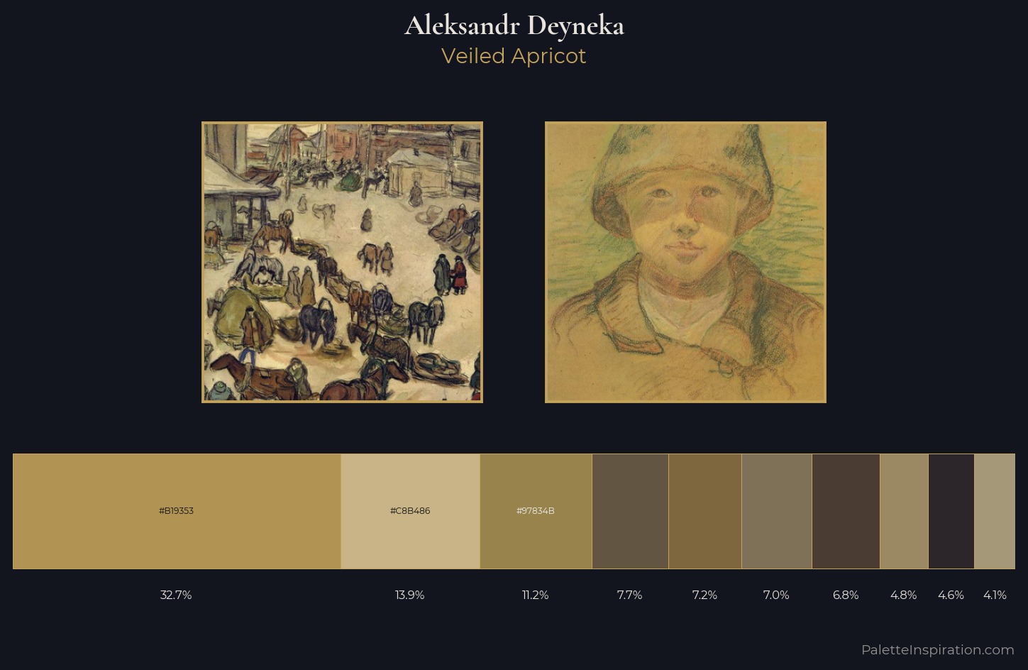 Aleksandr Deyneka Palette 1 — Veiled Apricot