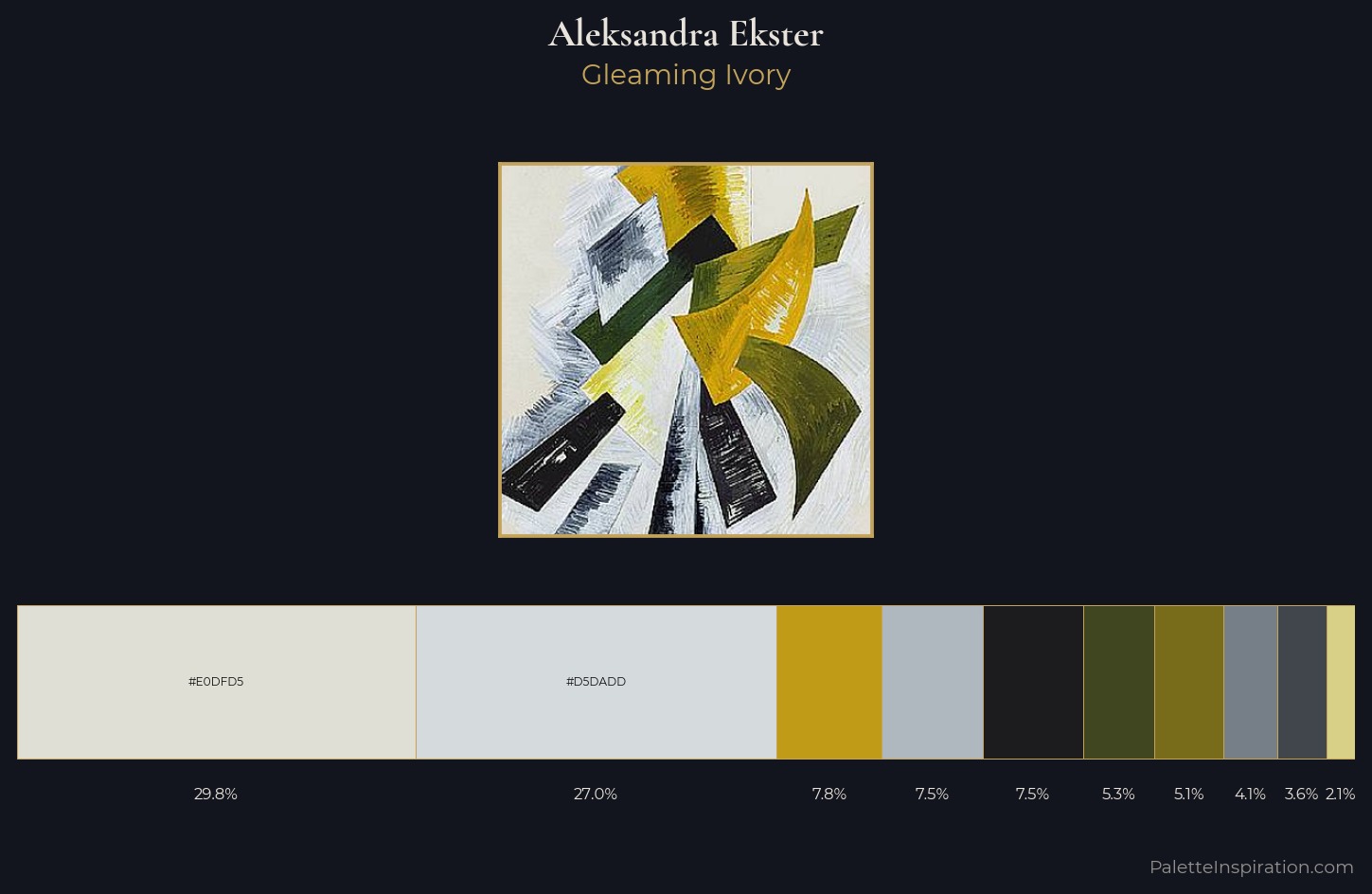 Aleksandra Ekster Palette 1 — Gleaming Ivory