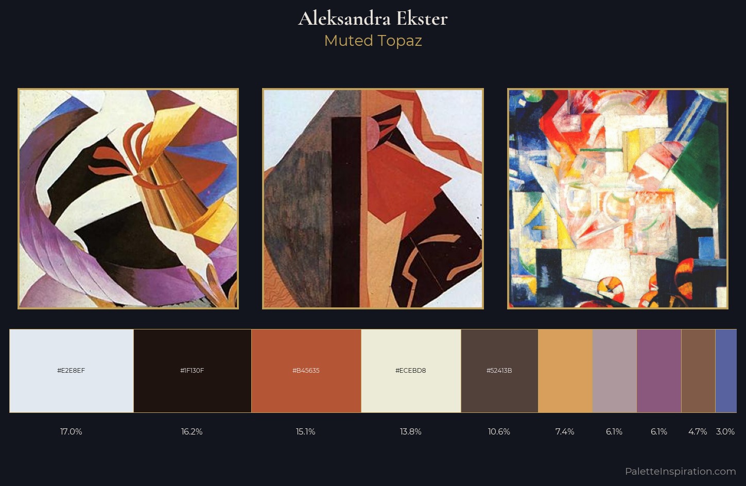 Aleksandra Ekster Palette 3 — Muted Topaz