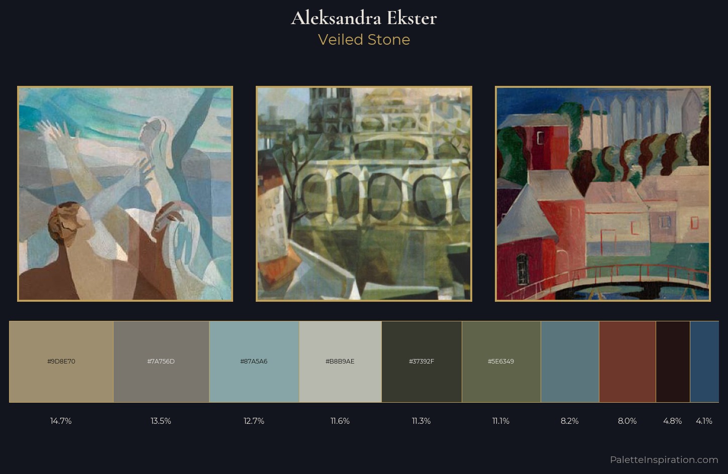 Aleksandra Ekster Palette 8 — Veiled Stone