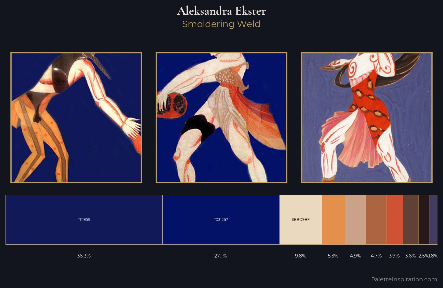 Aleksandra Ekster Palette 9 — Smoldering Weld