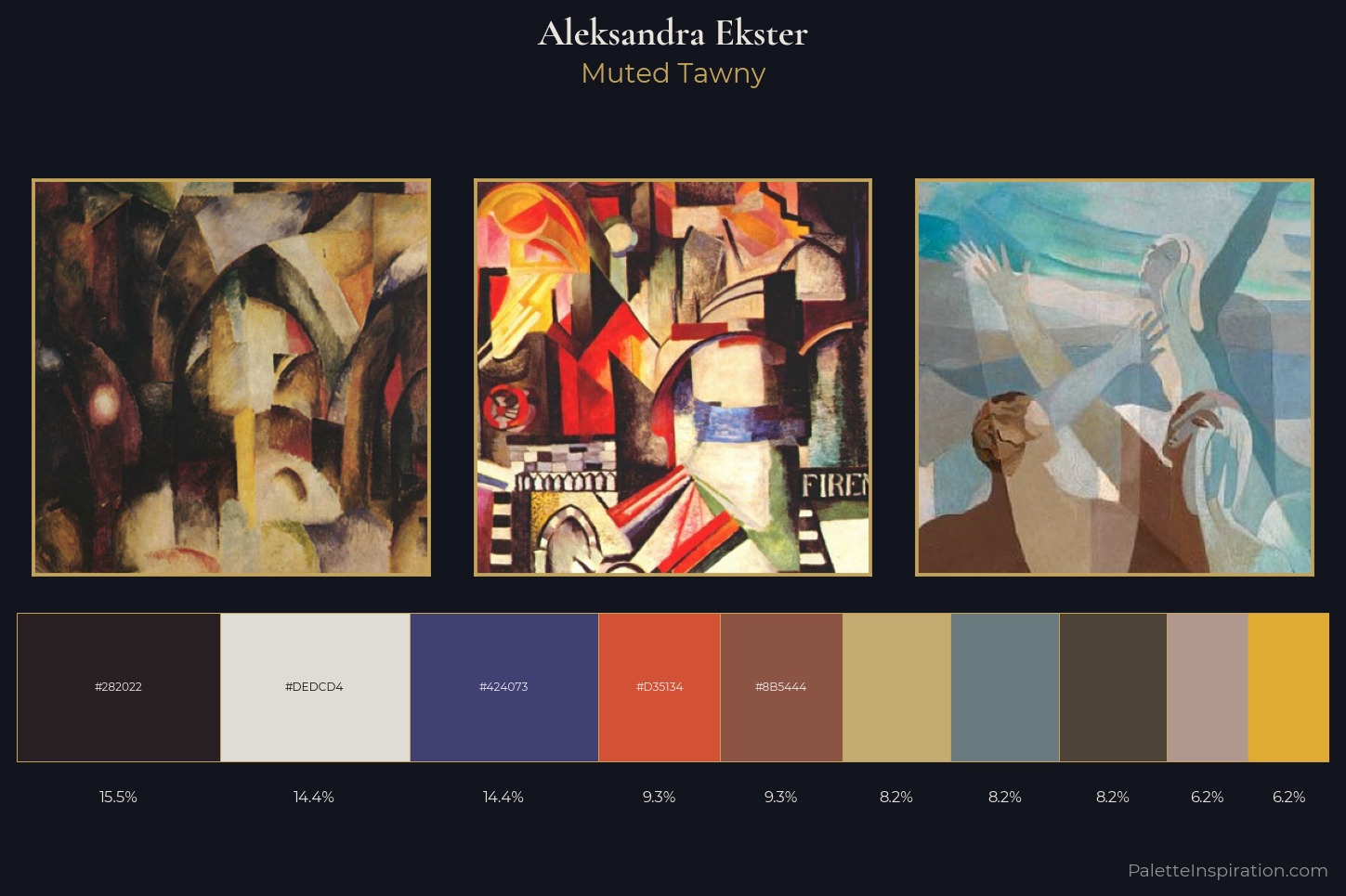 Aleksandra Ekster Master Palette — Muted Tawny
