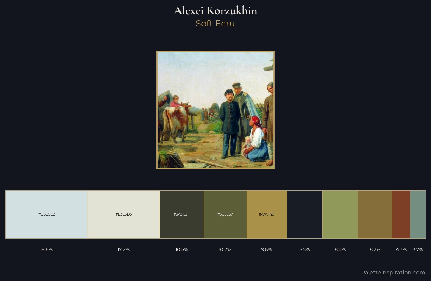 Alexei Korzukhin Palette 1 — Soft Ecru