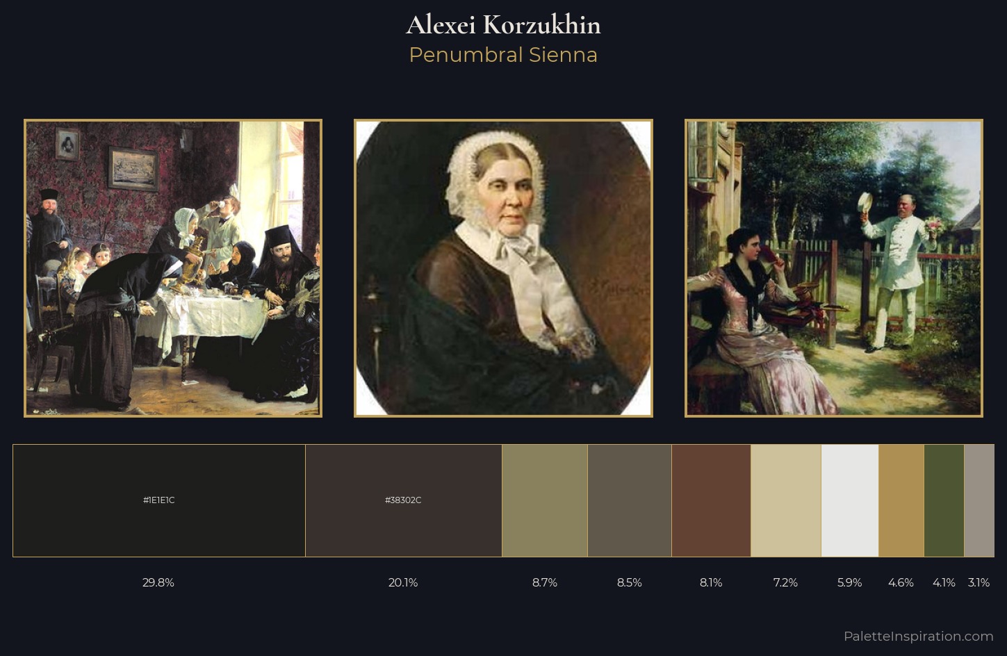 Alexei Korzukhin Palette 4 — Penumbral Sienna