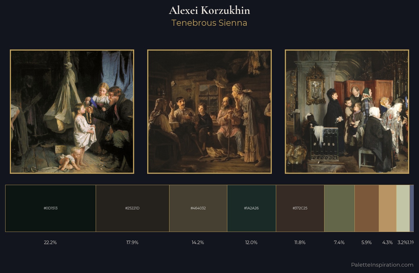 Alexei Korzukhin Palette 8 — Tenebrous Sienna