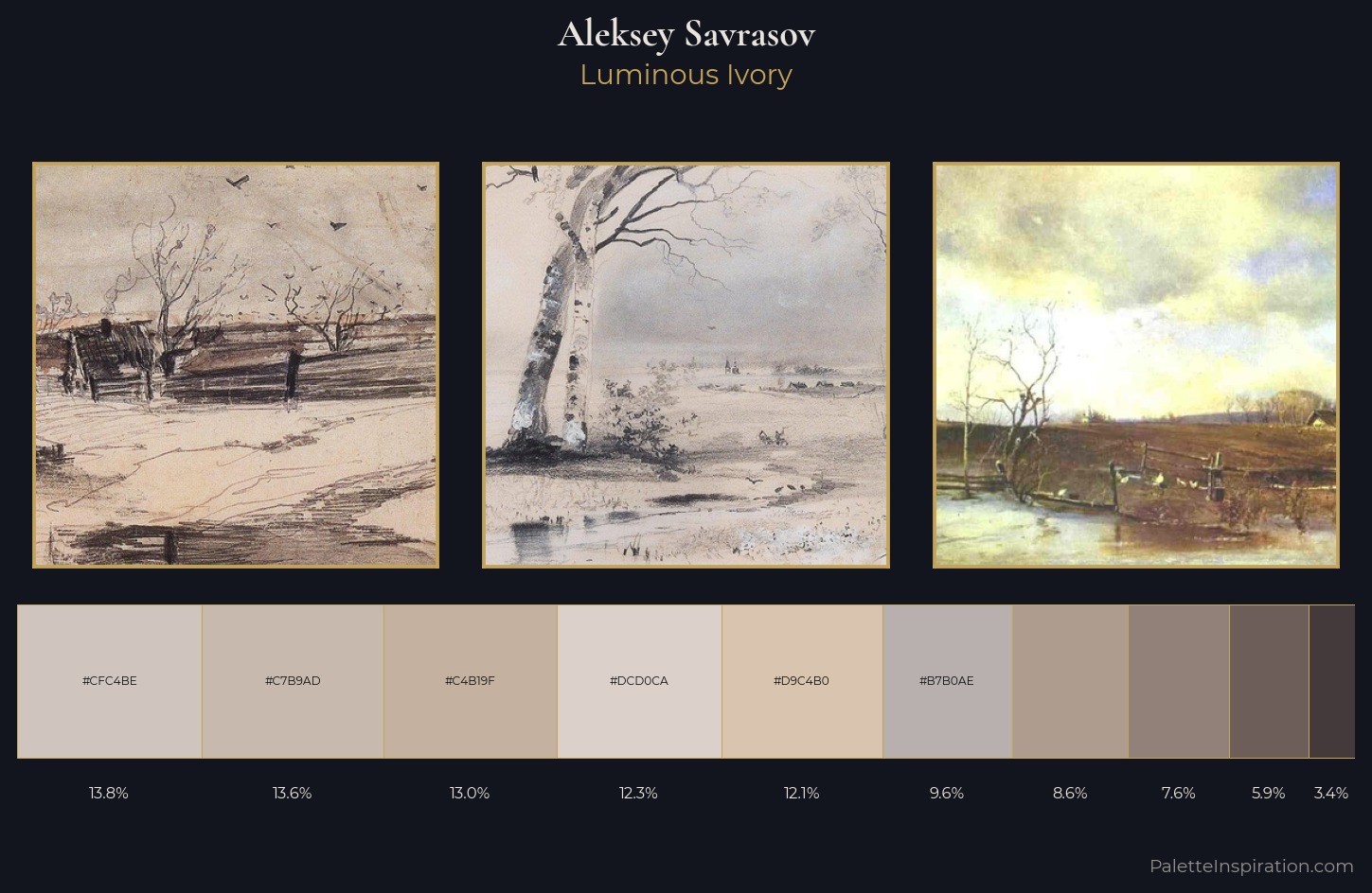 Aleksey Savrasov Palette 1 — Luminous Ivory