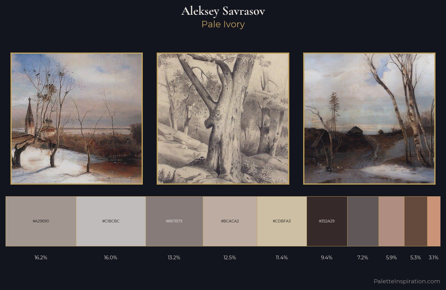 Aleksey Savrasov Palette 4 — Pale Ivory