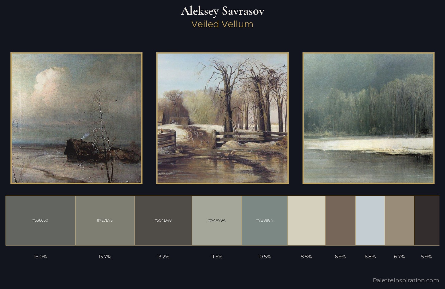 Aleksey Savrasov Palette 5 — Veiled Vellum