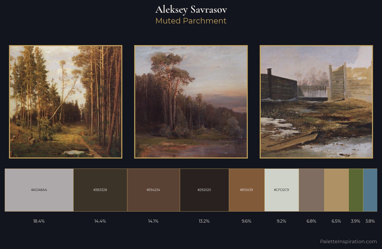 Aleksey Savrasov Palette 11 — Muted Parchment