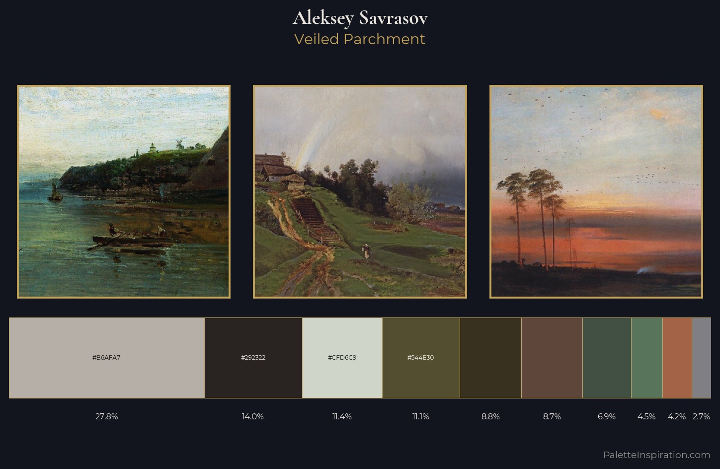 Aleksey Savrasov Palette 12 — Veiled Parchment