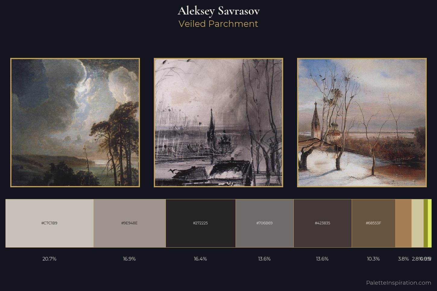 Aleksey Savrasov Master Palette — Veiled Parchment