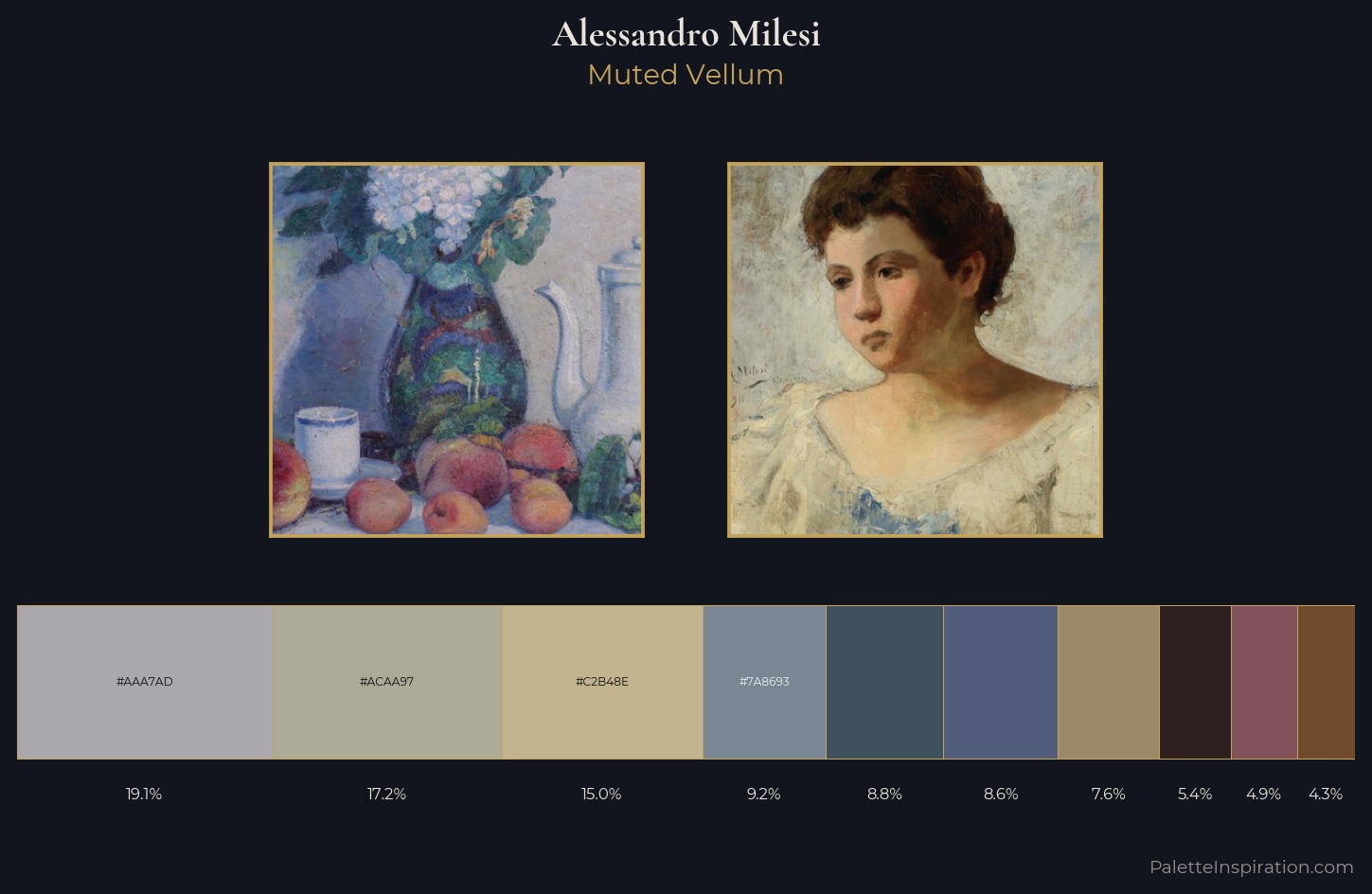 Alessandro Milesi Palette 1 — Muted Vellum