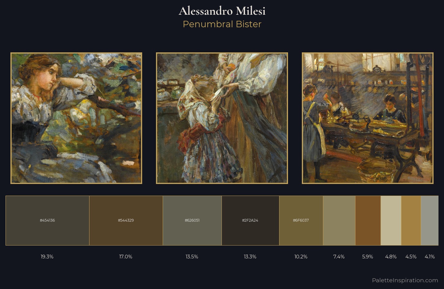 Alessandro Milesi Palette 3 — Penumbral Bister