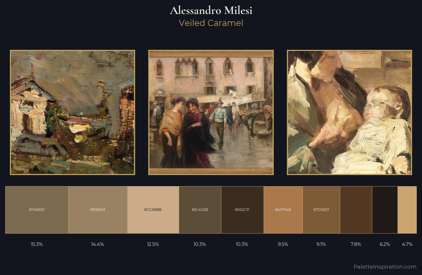 Alessandro Milesi Palette 4 — Veiled Caramel
